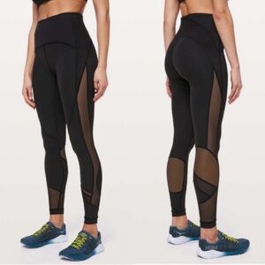 lululemon Clear The Court Leggings Black Size 10